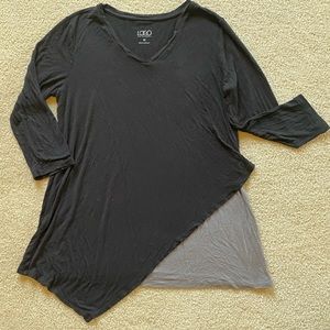 💕 LOGO Asymmetrical layered top